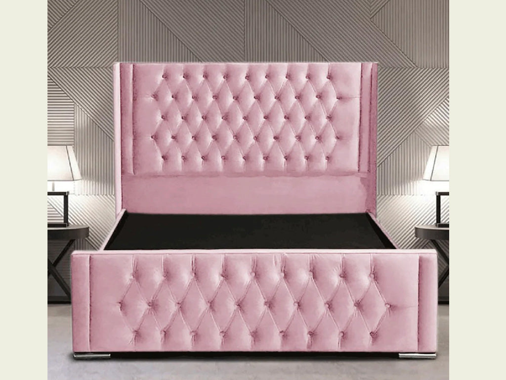 Aerial Elegance Upholstered Bed Frame - Unique Style Beds. 