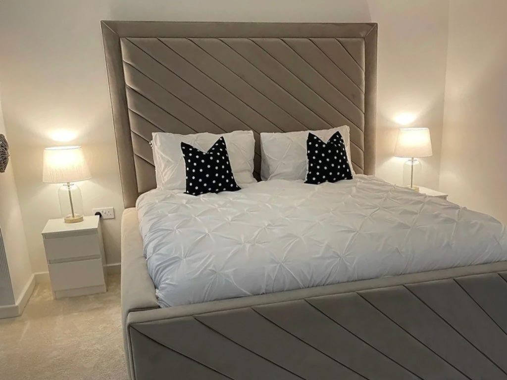 Alaska Infinity Lines Bed Frame - Unique Style Beds. 