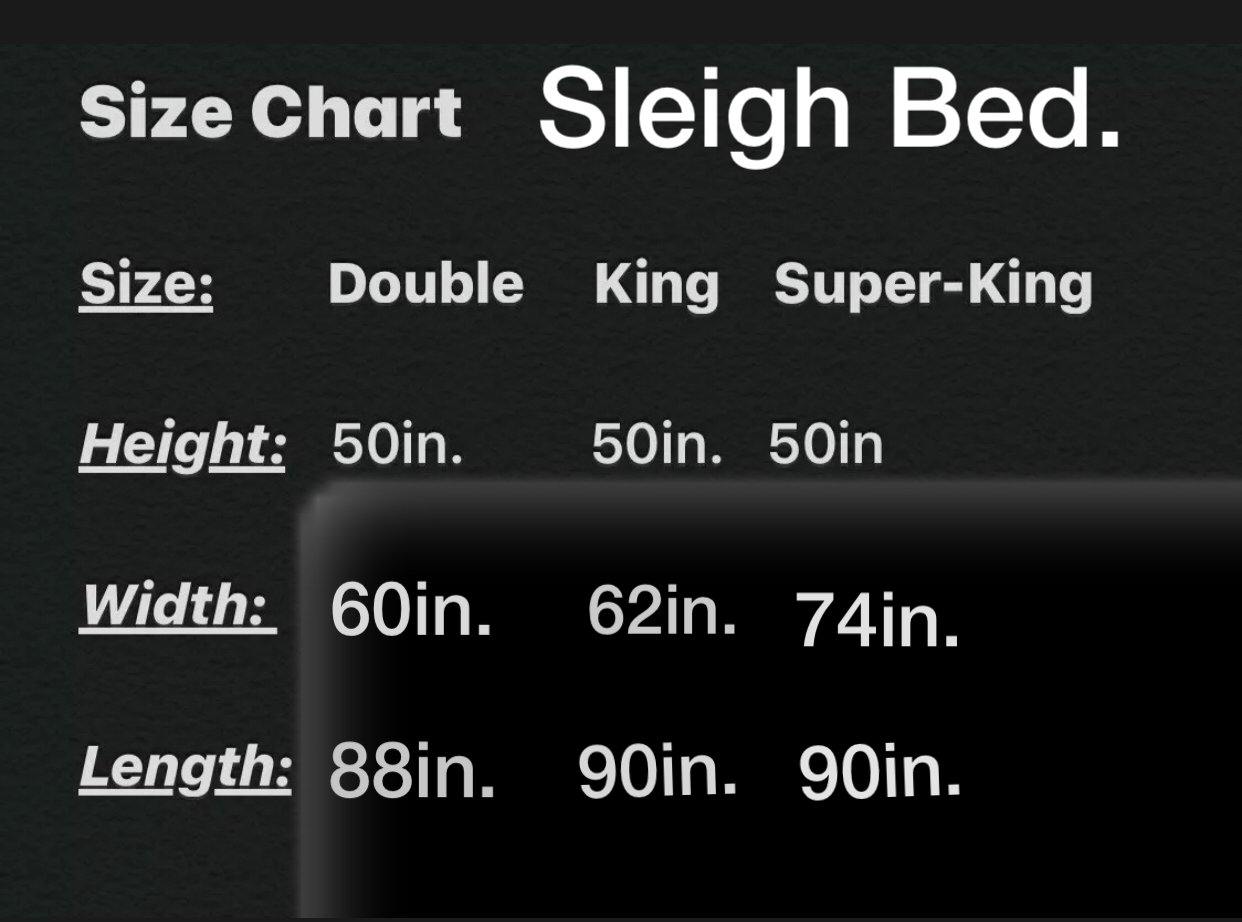 Sleigh Bed. - Unique Ambassador Beds